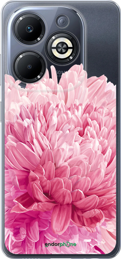 Силиконовый чехол Хризантема для Infinix Smart 8 Plus - 4666u-3677 изображение 