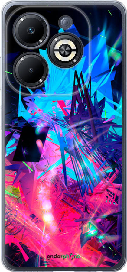 Силиконовый чехол Абстрактный чехол для Infinix Smart 8 Plus - 4681u-3677 изображение 