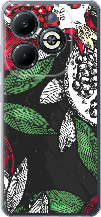 Силіконовий чехол Гранат для Infinix Smart 8 Plus - 4692u-3677 изображение 