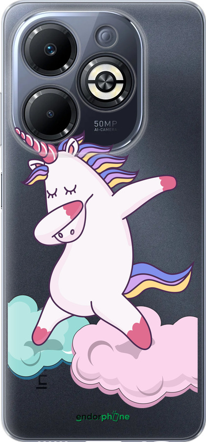 Силиконовый чехол Единорог для Infinix Smart 8 Plus - 4702u-3677 изображение 