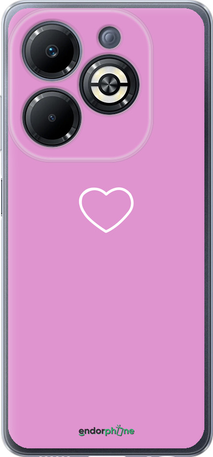 Силіконовий чехол Серце 2 для Infinix Smart 8 Plus - 4863u-3677 изображение 