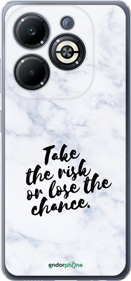 Силіконовий чехол Ризикнути або втратити шанс для Infinix Smart 8 Plus - 4866u-3677 изображение 