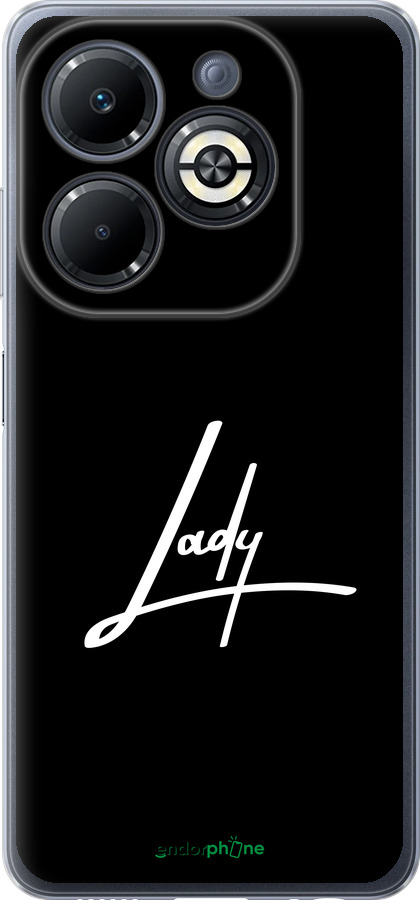 Силіконовий чехол Lady 2 для Infinix Smart 8 Plus - 4867u-3677 изображение 