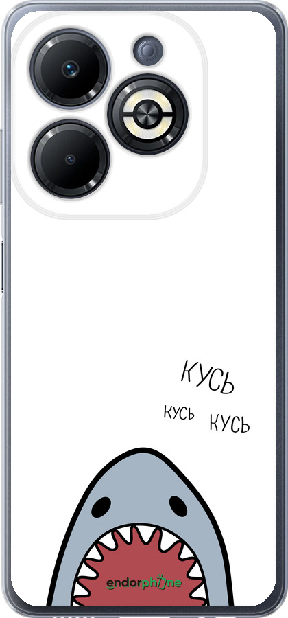 Силіконовий чехол Акула для Infinix Smart 8 Plus - 4870u-3677 изображение 