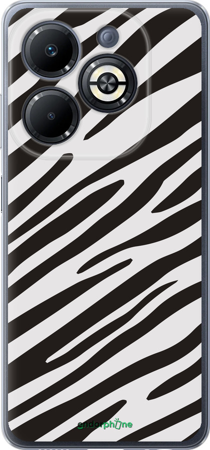 Силиконовый чехол Классическая зебра для Infinix Smart 8 Plus - 4874u-3677 изображение 