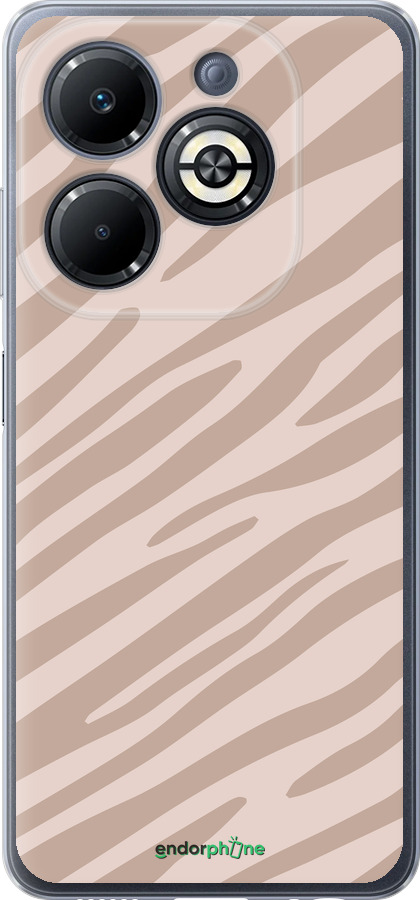 Силіконовий чехол Зебра беж для Infinix Smart 8 Plus - 4875u-3677 изображение 