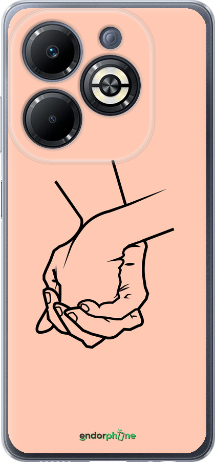 Силіконовий чехол Руки для Infinix Smart 8 Plus - 4896u-3677 изображение 