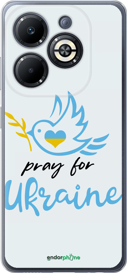 Силиконовый чехол Украина v2 для Infinix Smart 8 Plus - 5230u-3677 изображение 