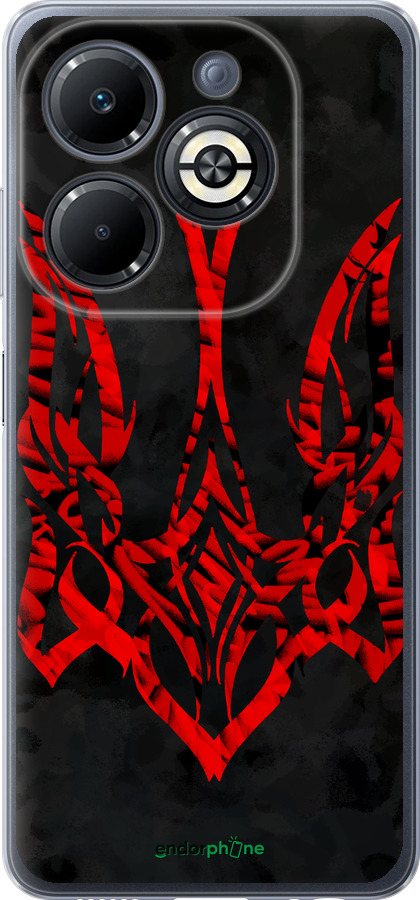 Силиконовый чехол Герб Украины v4 для Infinix Smart 8 Plus - 5319u-3677 изображение 