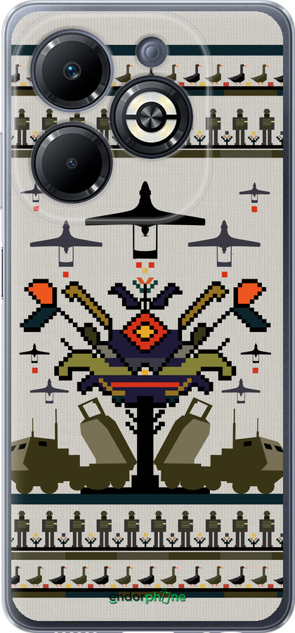 Силиконовый чехол Вышиванка UA для Infinix Smart 8 Plus - 5446u-3677 изображение 