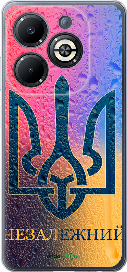 Силиконовый чехол Незалежний для Infinix Smart 8 Plus - 5448u-3677 изображение 