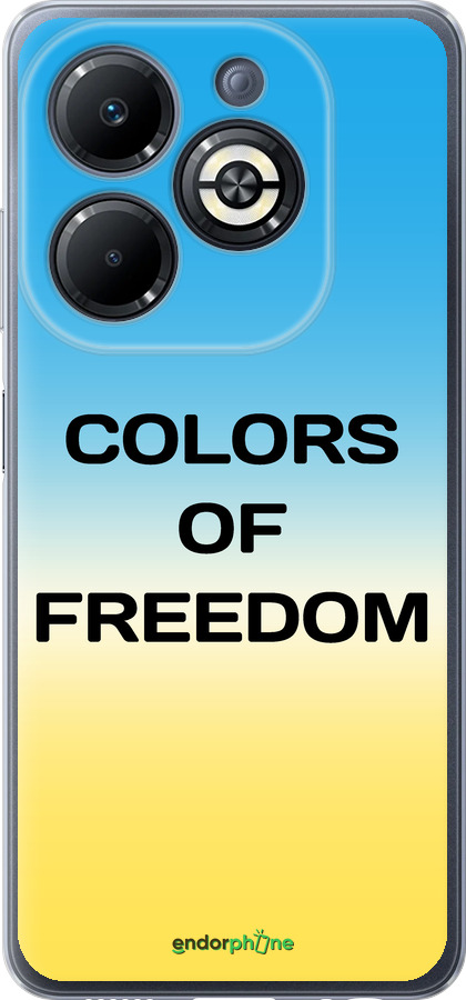 Силиконовый чехол Colors of Freedom для Infinix Smart 8 Plus - 5453u-3677 изображение 