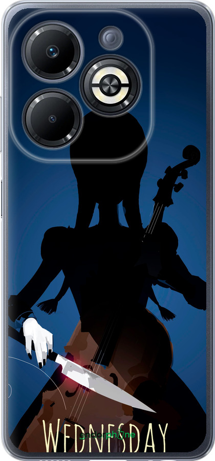 Силіконовий чехол Wednesday для Infinix Smart 8 Plus - 5515u-3677 изображение 