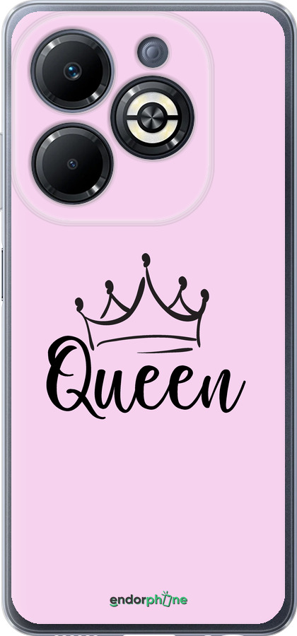 Силиконовый чехол Queen & King для неё для Infinix Smart 8 Plus - 5520u-3677 изображение 