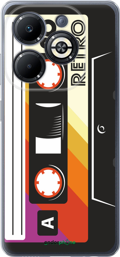 Силиконовый чехол Кассета с90 v4 для Infinix Smart 8 Plus - 5532u-3677 изображение 