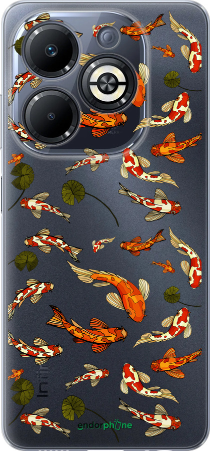 Силіконовий чехол Риби Кої для Infinix Smart 8 Plus - 5535u-3677 изображение 