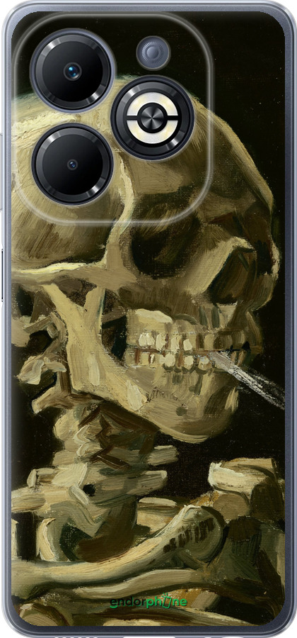 Силиконовый чехол Винсент Ван Гог. Череп для Infinix Smart 8 Plus - 5544u-3677 изображение 