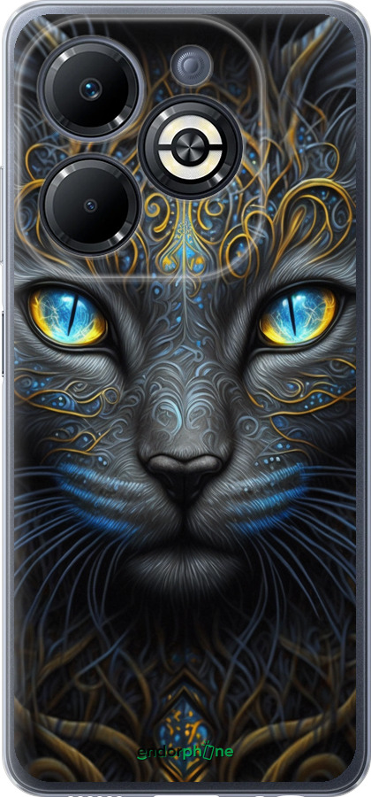 Силиконовый чехол Кошка для Infinix Smart 8 Plus - 5548u-3677 изображение 