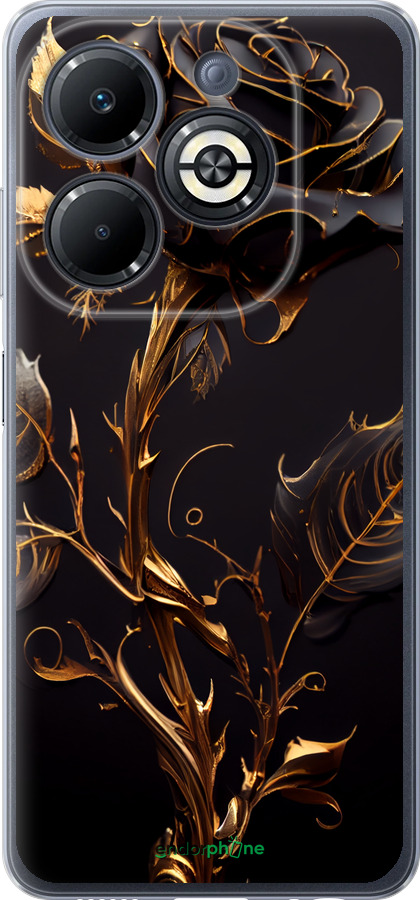 Силиконовый чехол Роза 3 для Infinix Smart 8 Plus - 5552u-3677 изображение 