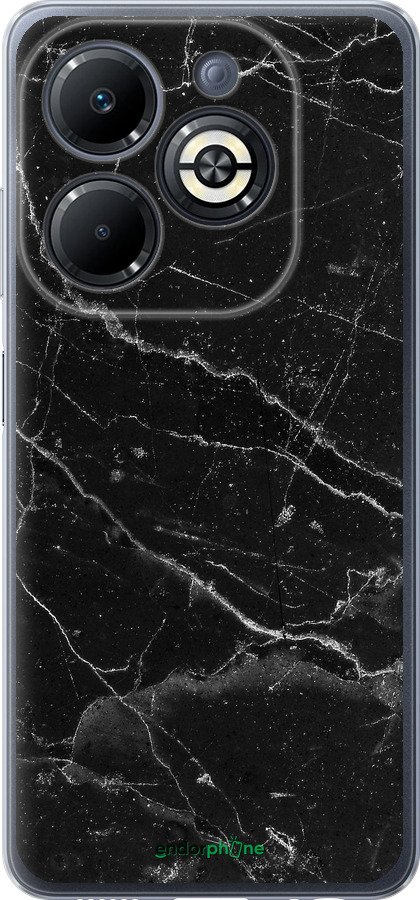 Силіконовий чехол Чорний мармур v2 для Infinix Smart 8 Plus - 5568u-3677 изображение 