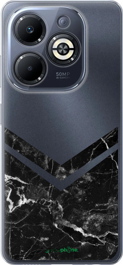 Силиконовый чехол Мраморный шеврон для Infinix Smart 8 Plus - 5570u-3677 изображение 