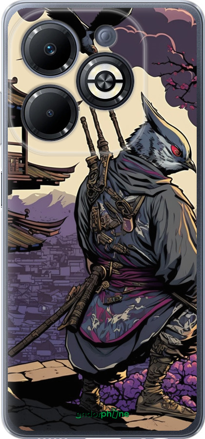 Силиконовый чехол Птица воин для Infinix Smart 8 Plus - 5587u-3677 изображение 