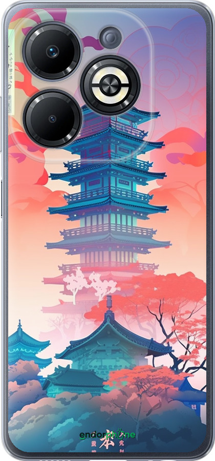 Силиконовый чехол Япония монастырь для Infinix Smart 8 Plus - 5590u-3677 изображение 