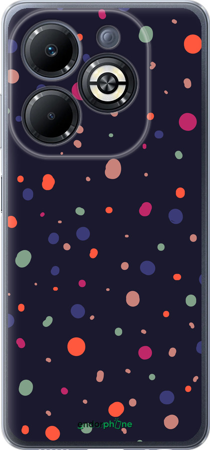 Силиконовый чехол Горошек v2 для Infinix Smart 8 Plus - 5599u-3677 изображение 