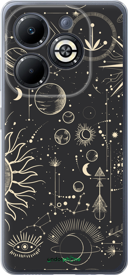 Силиконовый чехол Фаза луны для Infinix Smart 8 Plus - 5605u-3677 изображение 