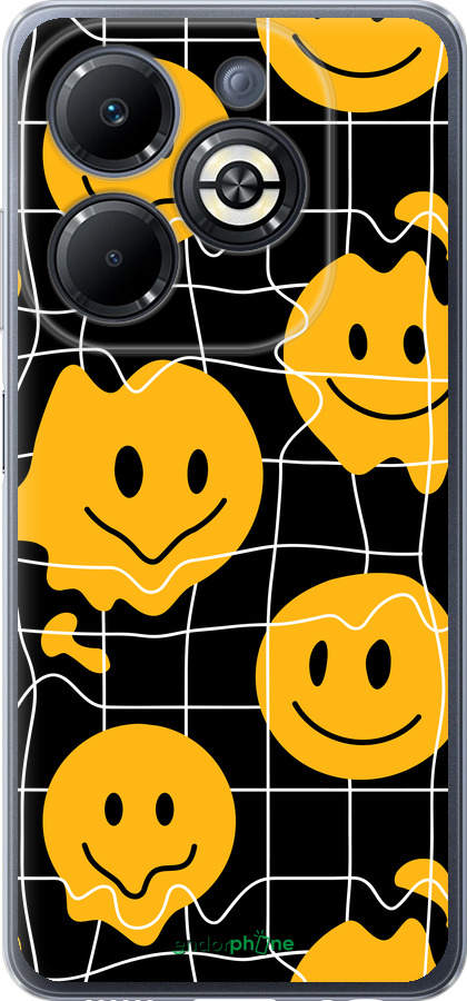 Силіконовий чехол Смайли v3 для Infinix Smart 8 Plus - 5623u-3677 изображение 