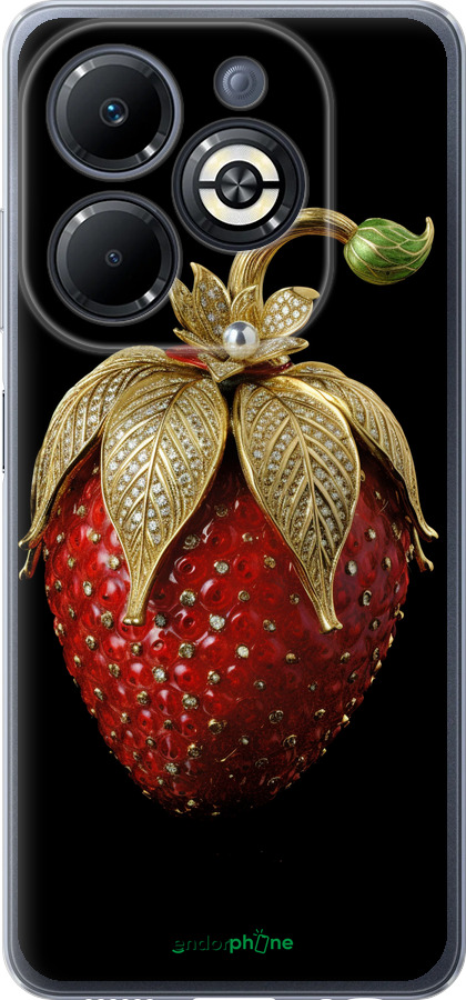 Силіконовий чехол Полуниця v3 для Infinix Smart 8 Plus - 5638u-3677 изображение 