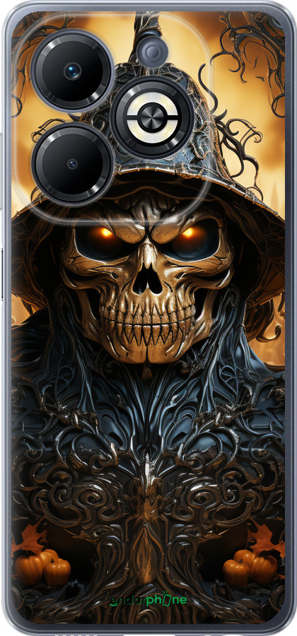 Силиконовый чехол Череп 2 для Infinix Smart 8 Plus - 5652u-3677 изображение 