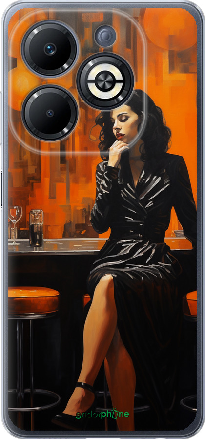 Силиконовый чехол Чехол для телефона для Infinix Smart 8 Plus - 5961u-3677 изображение 