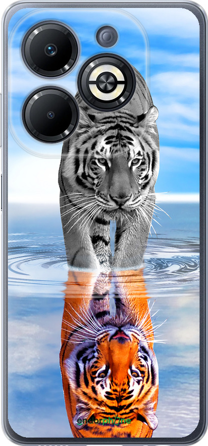 Силіконовий чехол Тигр для Infinix Smart 8 Plus - 6016u-3677 изображение 