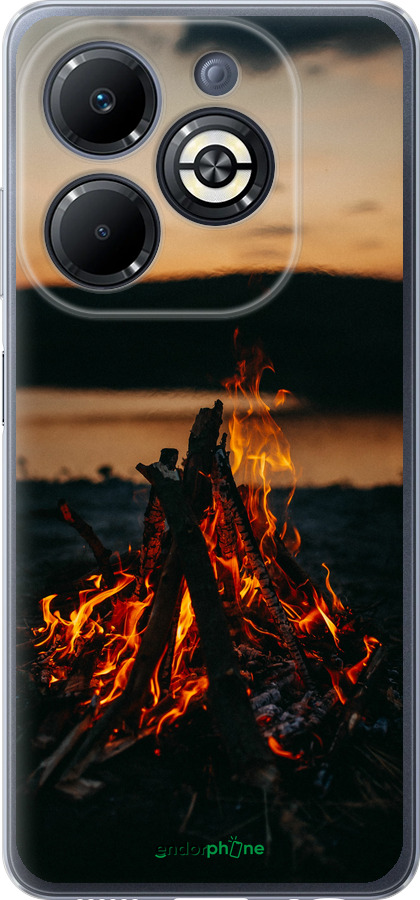 Силіконовий чехол Вогонь для Infinix Smart 8 Plus - 6021u-3677 изображение 