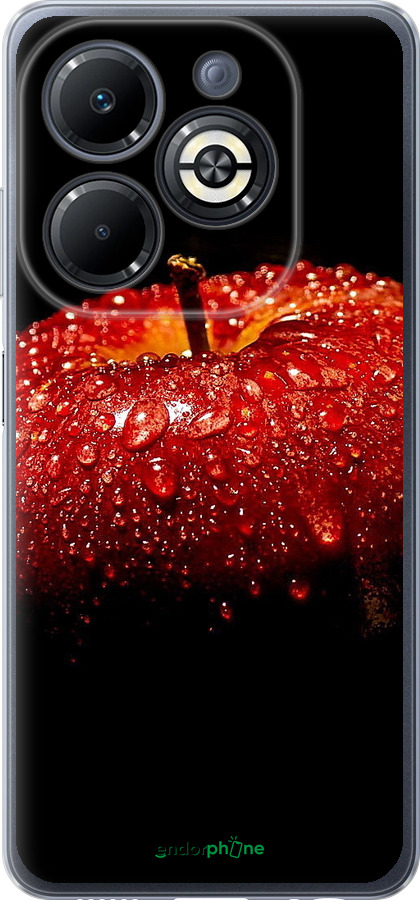 Силиконовый чехол Яблоко для Infinix Smart 8 Plus - 6022u-3677 изображение 