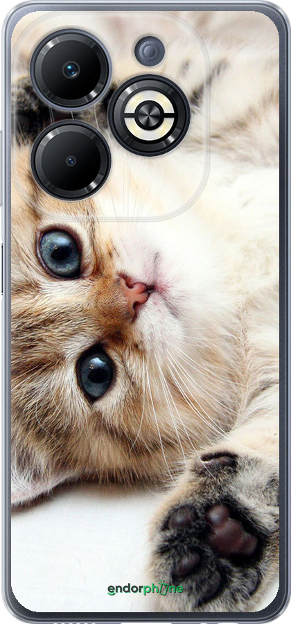 Силиконовый чехол Котик для Infinix Smart 8 Plus - 6024u-3677 изображение 