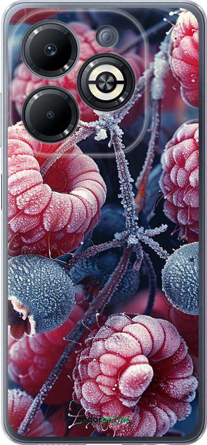 Силиконовый чехол Морозные ягоды для Infinix Smart 8 Plus - 6033u-3677 изображение 