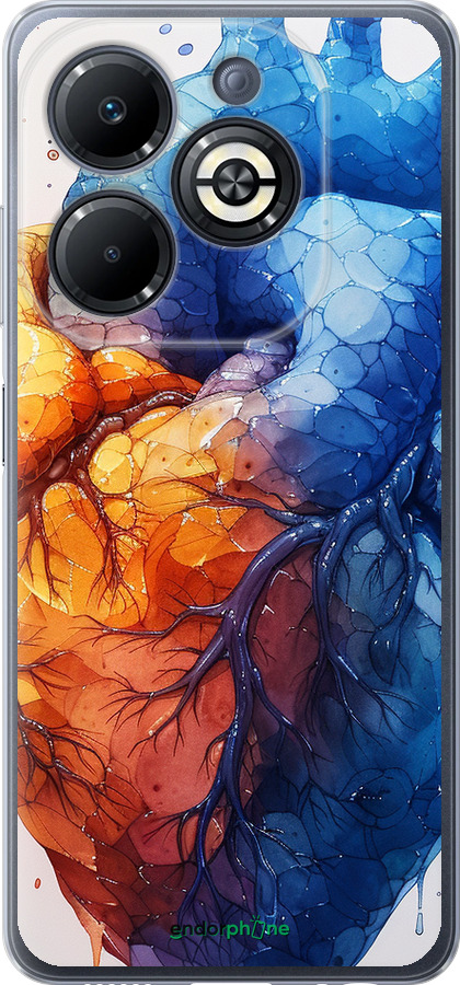 Силиконовый чехол Арт-сердце для Infinix Smart 8 Plus - 6034u-3677 изображение 