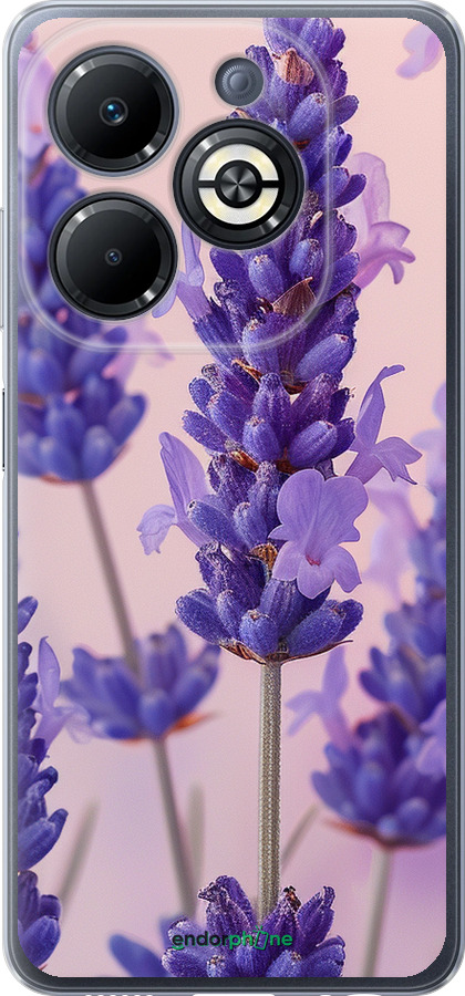 Силіконовий чехол Лаванда для Infinix Smart 8 Plus - 6037u-3677 изображение 