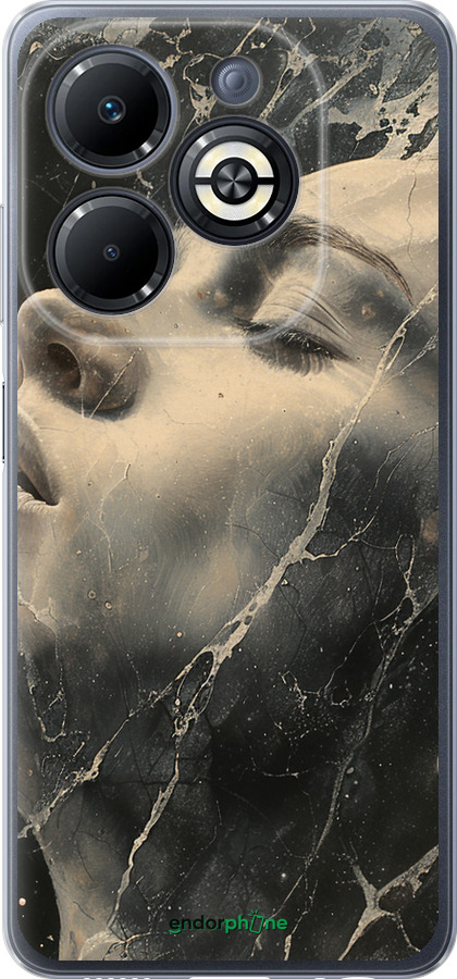 Силиконовый чехол Мраморная женщина для Infinix Smart 8 Plus - 6040u-3677 изображение 