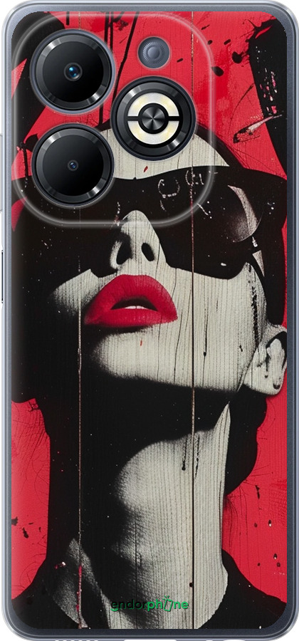 Силиконовый чехол XO Love v1 для Infinix Smart 8 Plus - 6045u-3677 изображение 