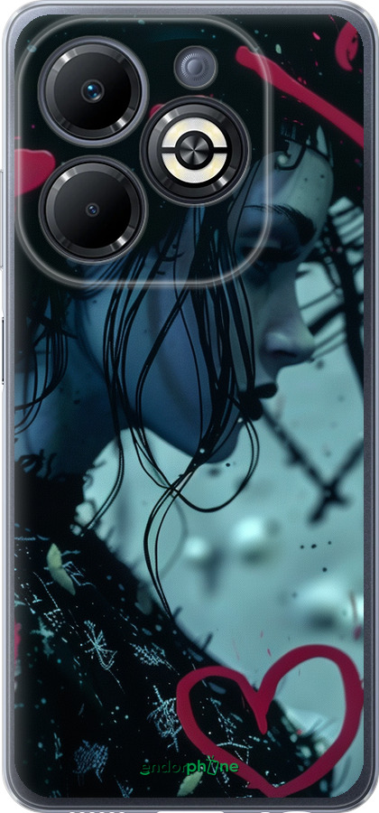 Силиконовый чехол XO Love v2 для Infinix Smart 8 Plus - 6057u-3677 изображение 