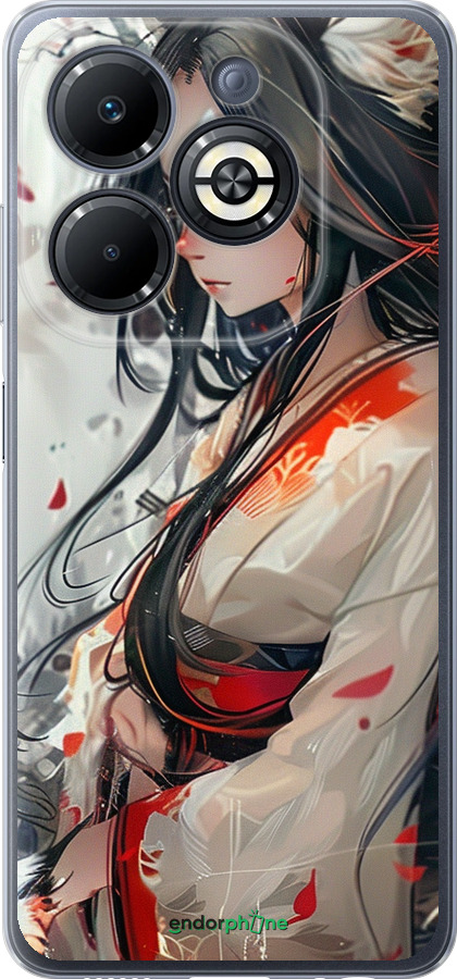 Силиконовый чехол Кицуне для Infinix Smart 8 Plus - 6073u-3677 изображение 