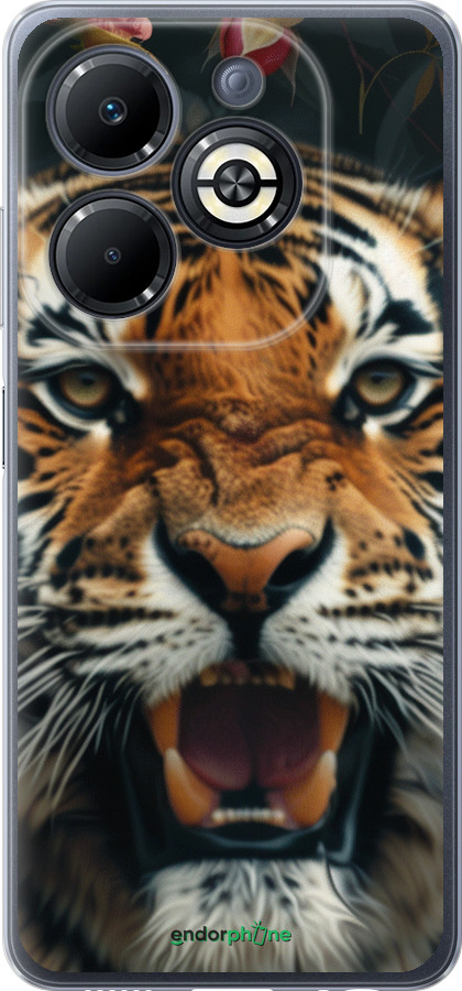 Силиконовый чехол Тигровое величие для Infinix Smart 8 Plus - 6080u-3677 изображение 