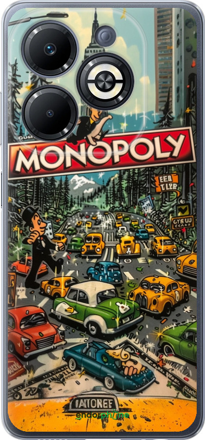 Силиконовый чехол Городской драйв Monopoly для Infinix Smart 8 Plus - 6088u-3677 изображение 