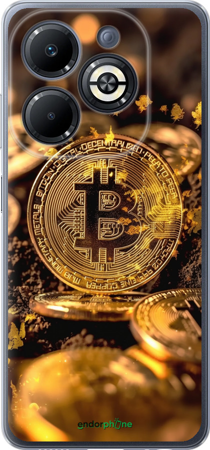 Силиконовый чехол Золотая лихорадка биткойна для Infinix Smart 8 Plus - 6089u-3677 изображение 
