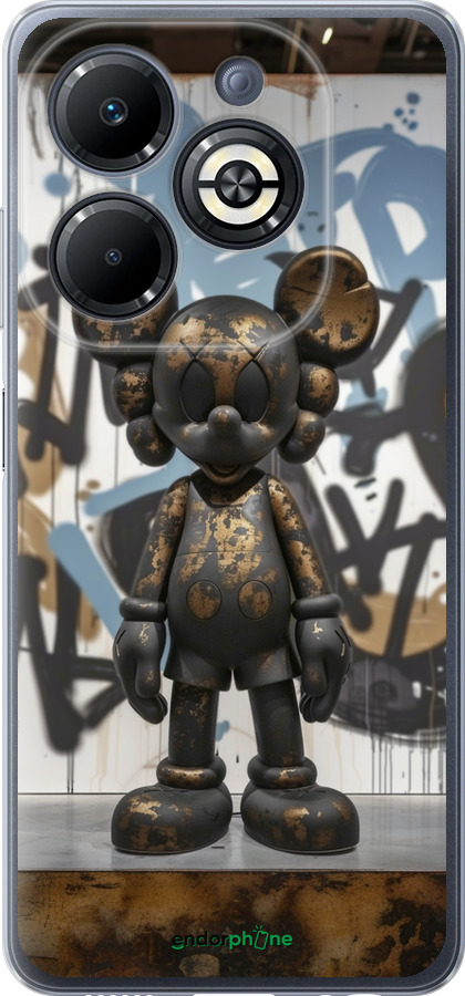 Силіконовий чехол Bronze kaws v2 для Infinix Smart 8 Plus - 6098u-3677 изображение 