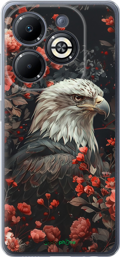 Силіконовий чехол Квітковий вартовий для Infinix Smart 8 Plus - 6102u-3677 изображение 