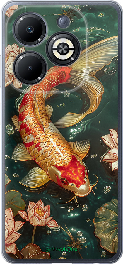 Силиконовый чехол Мелодия Лотоса для Infinix Smart 8 Plus - 6106u-3677 изображение 